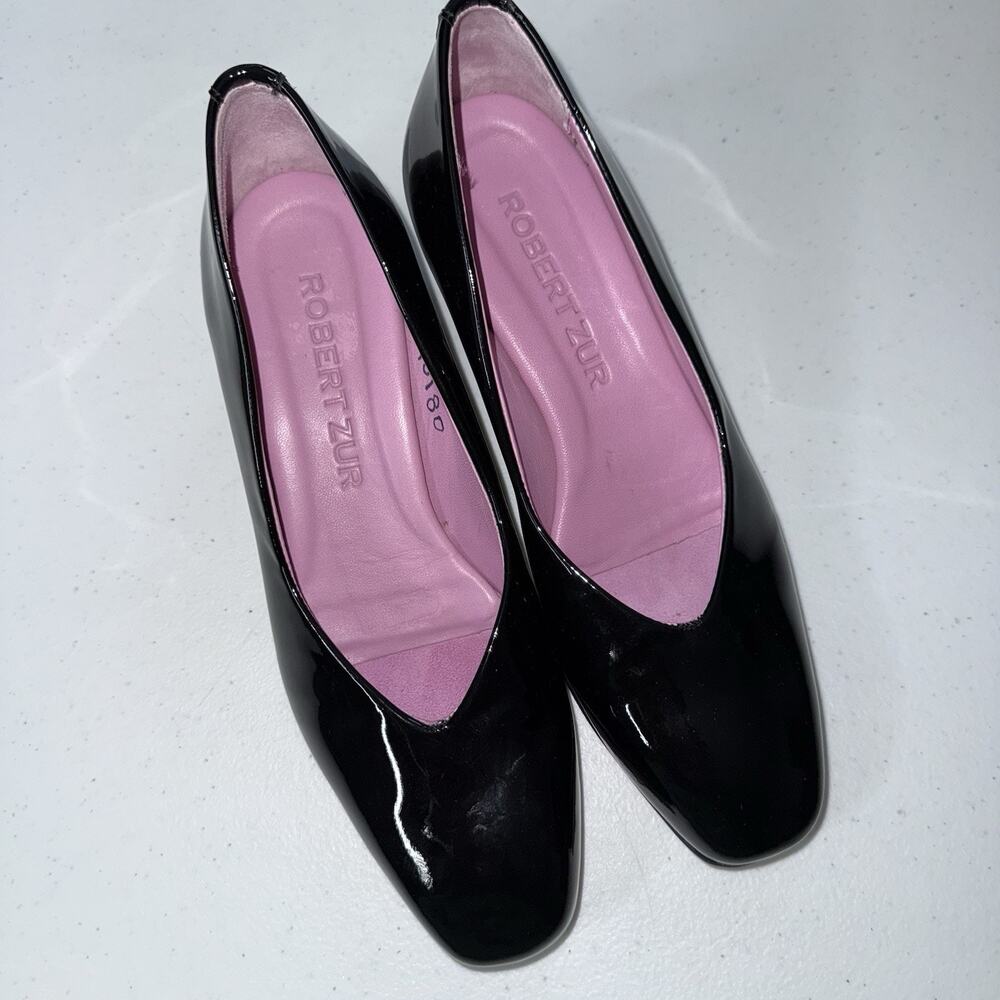 Robert Zur Women’s Madelyn Black Patent Leather Size 6.5 - Picture 3 of 7
